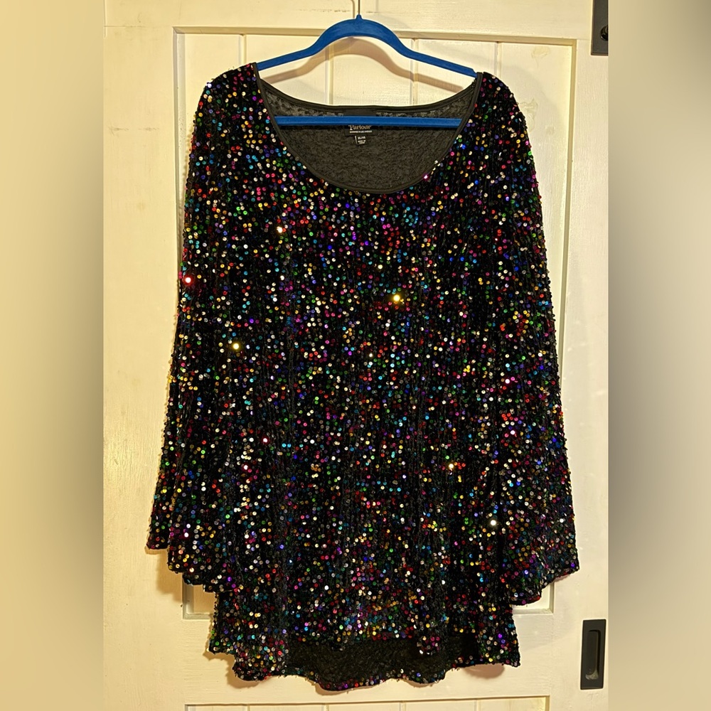Sequin Multicolor Women's Mini Dress